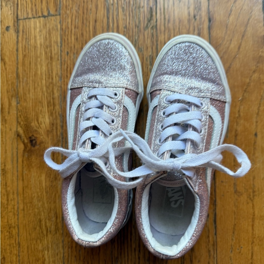 Vans Old Skool Girls Glitter Sneakers Orchid Powder Pink sz: 13 - Picture 2 of 6
